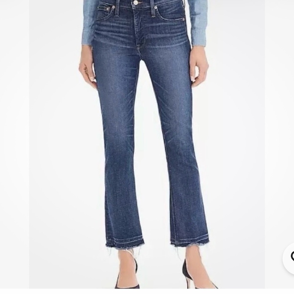 J. Crew Dark Blue Flared Jeans